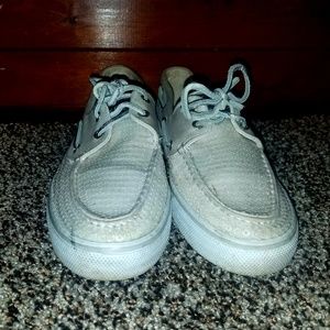 Cream Sequin Boat Shoes - Sperrys